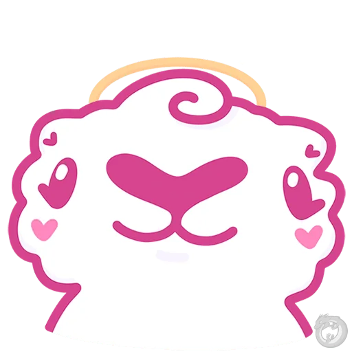 Sticker from the "Ангелок и Чертенок" sticker pack