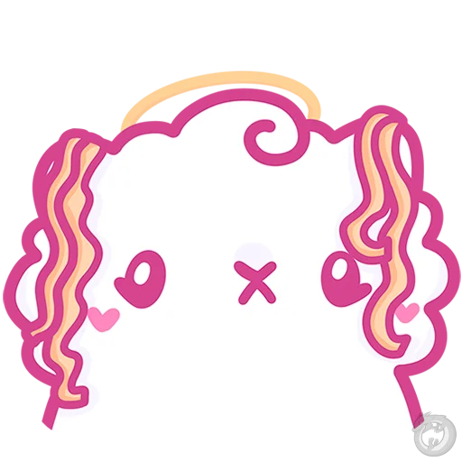 Sticker from the "Ангелок и Чертенок" sticker pack