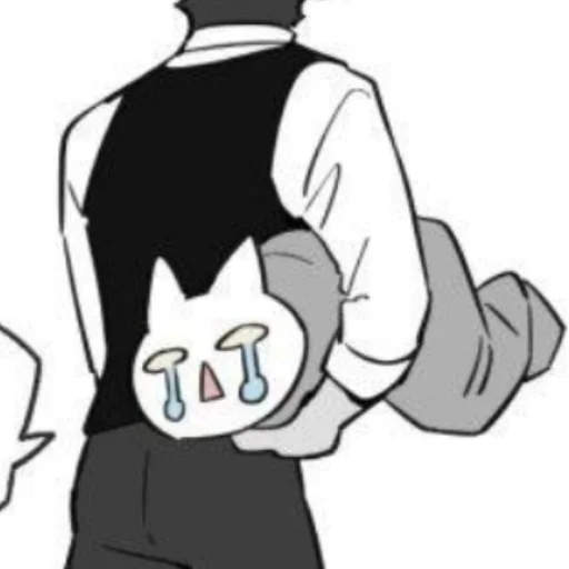 Sticker from the "Wolf Butler And His Cat Master" sticker pack