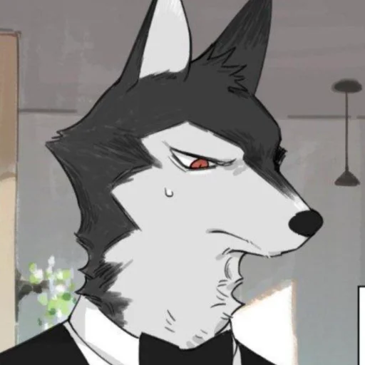 Sticker from the "Wolf Butler And His Cat Master" sticker pack