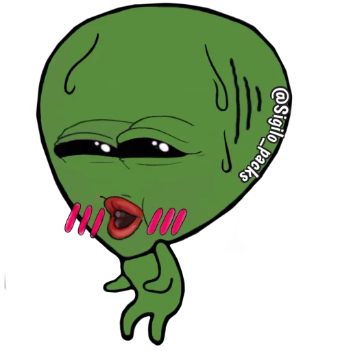 Sticker from the "👽 ET PEPE 👽" sticker pack