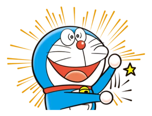 Sticker from the "Doraemon" sticker pack