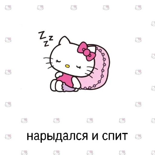 Стикер из набора "hello kitty"