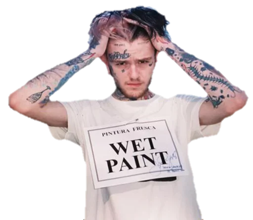 Sticker from the "Lil Peep" sticker pack