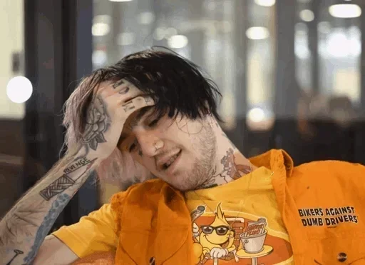 Sticker from the "Lil Peep" sticker pack