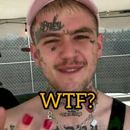 Sticker from the "Lil Peep" sticker pack