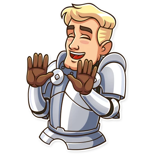 Sticker from the "Romantic Knight" sticker pack