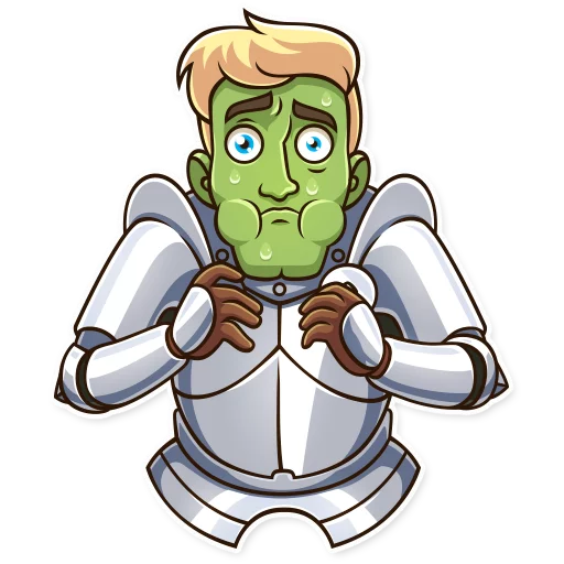 Sticker from the "Romantic Knight" sticker pack