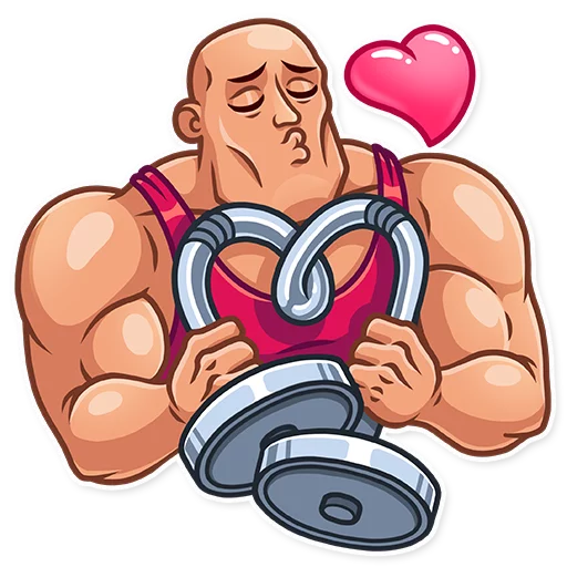 Sticker from the "Bodybuilder" sticker pack