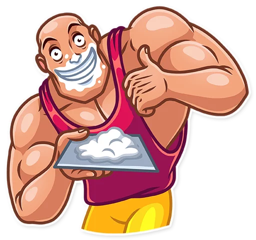 Sticker from the "Bodybuilder" sticker pack