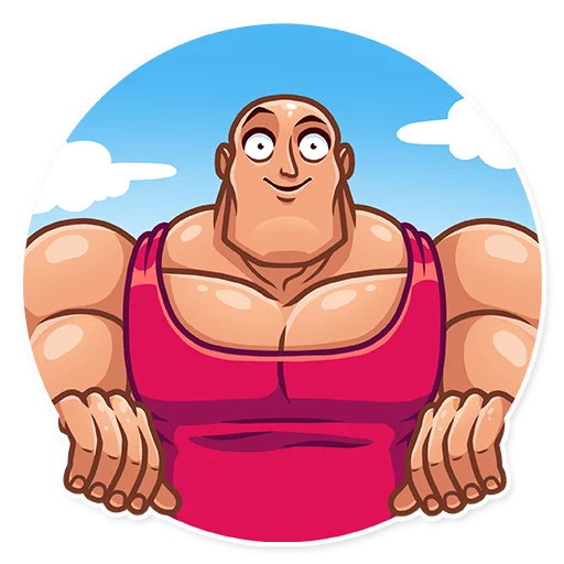 Sticker from the "Bodybuilder" sticker pack