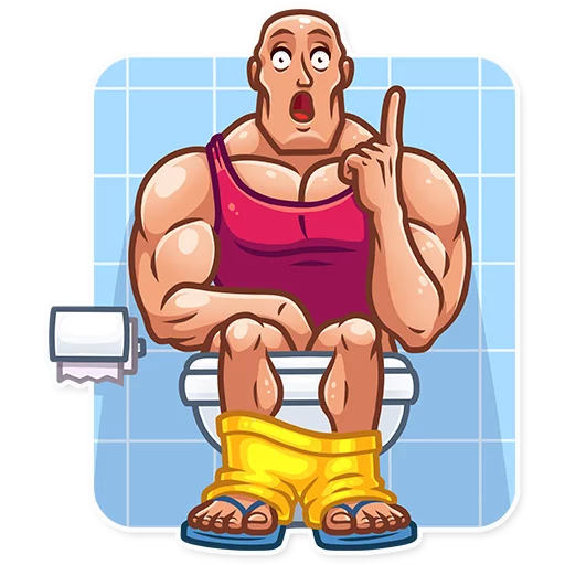 Sticker from the "Bodybuilder" sticker pack