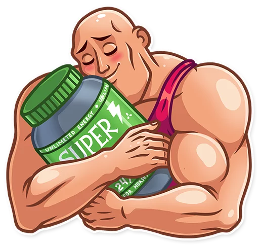 Sticker from the "Bodybuilder" sticker pack