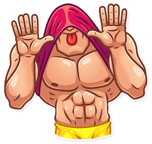 Sticker from the "Bodybuilder" sticker pack