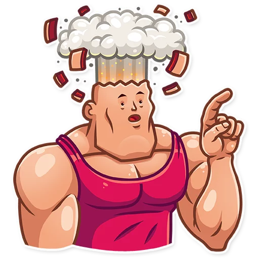 Sticker from the "Bodybuilder" sticker pack