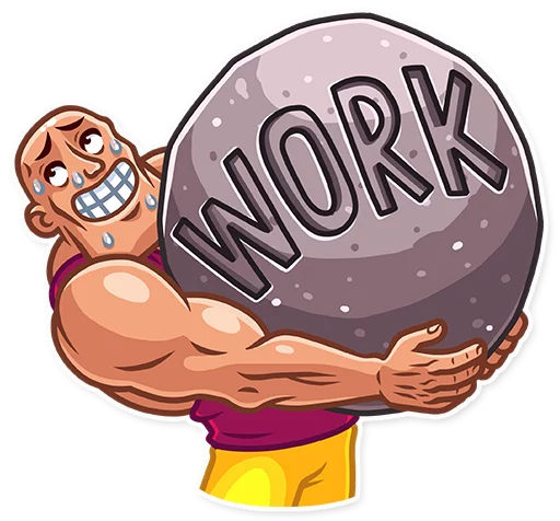 Sticker from the "Bodybuilder" sticker pack