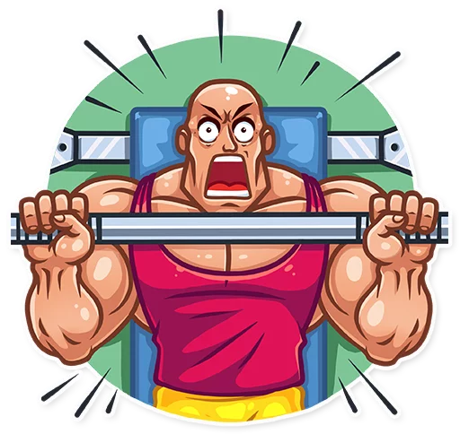 Sticker from the "Bodybuilder" sticker pack