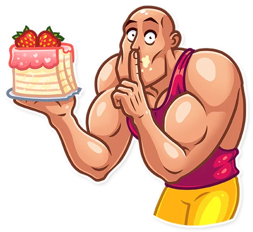 Sticker from the "Bodybuilder" sticker pack