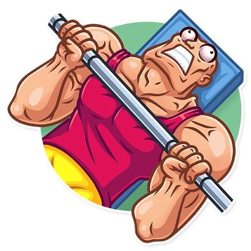 Sticker from the "Bodybuilder" sticker pack