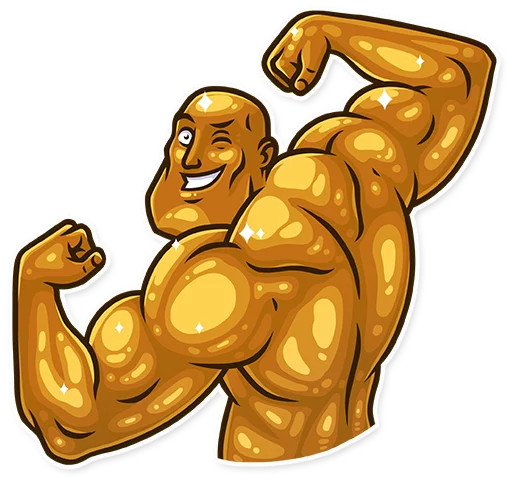 Sticker from the "Bodybuilder" sticker pack