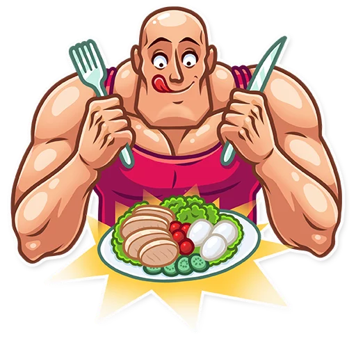 Sticker from the "Bodybuilder" sticker pack