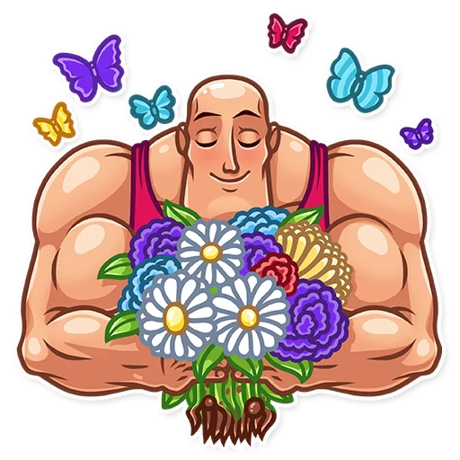 Sticker from the "Bodybuilder" sticker pack