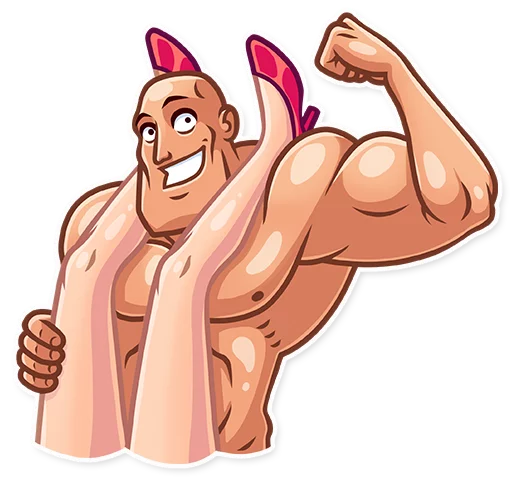 Sticker from the "Bodybuilder" sticker pack