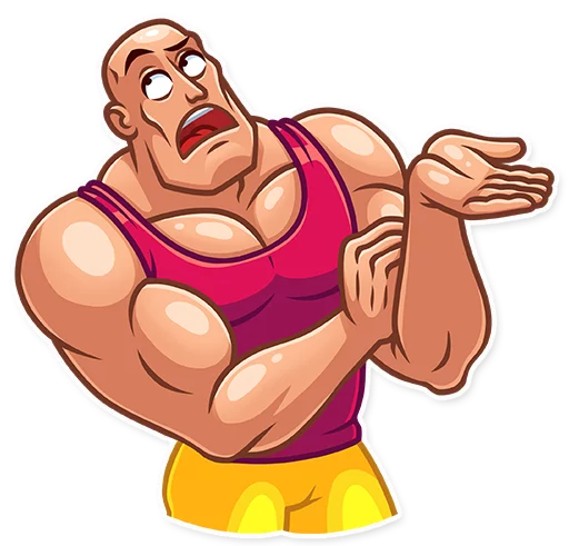 Sticker from the "Bodybuilder" sticker pack