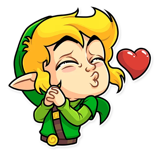 Sticker from the "The Hero of Hyrule" sticker pack