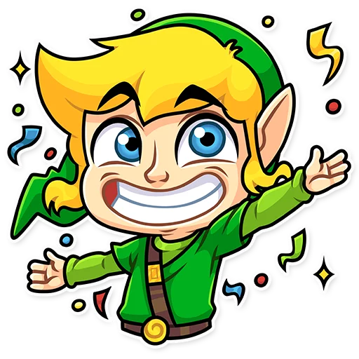 Sticker from the "The Hero of Hyrule" sticker pack