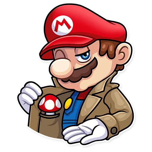 Sticker from the "It's-a Me, Mario!" sticker pack