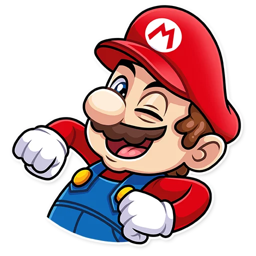 Sticker from the "It's-a Me, Mario!" sticker pack