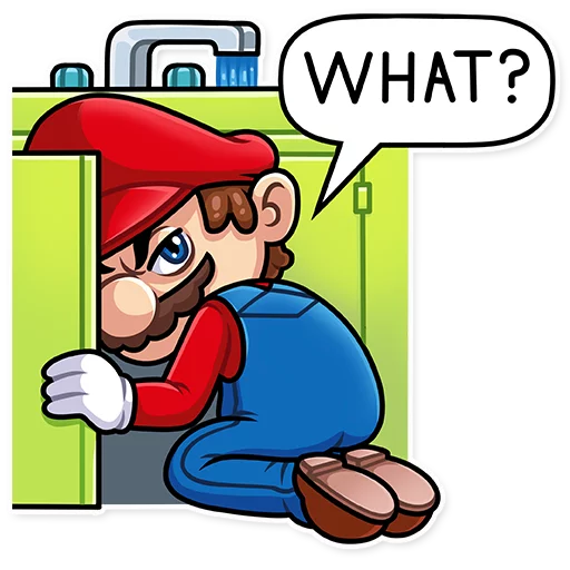 Sticker from the "It's-a Me, Mario!" sticker pack