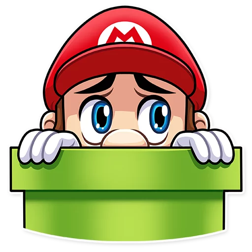 Sticker from the "It's-a Me, Mario!" sticker pack