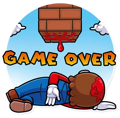 Sticker from the "It's-a Me, Mario!" sticker pack