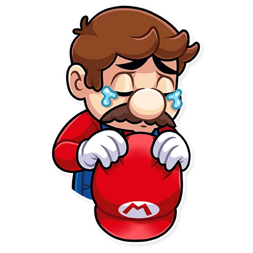 Sticker from the "It's-a Me, Mario!" sticker pack