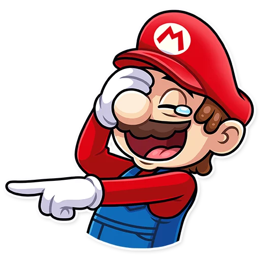 Sticker from the "It's-a Me, Mario!" sticker pack