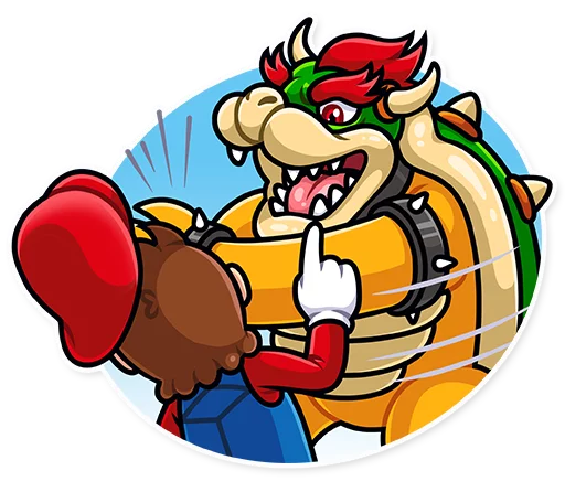 Sticker from the "It's-a Me, Mario!" sticker pack