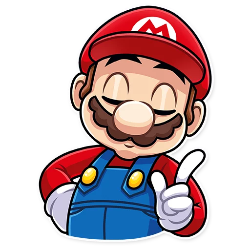 Sticker from the "It's-a Me, Mario!" sticker pack