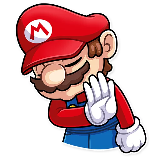 Sticker from the "It's-a Me, Mario!" sticker pack