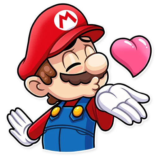 Sticker from the "It's-a Me, Mario!" sticker pack