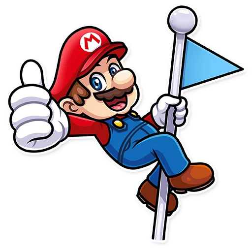 Sticker from the "It's-a Me, Mario!" sticker pack