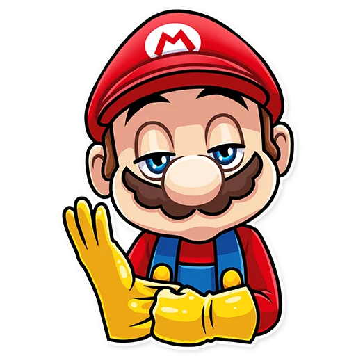 Sticker from the "It's-a Me, Mario!" sticker pack