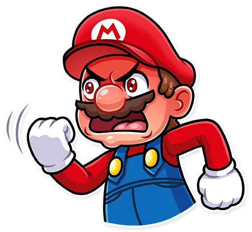 Sticker from the "It's-a Me, Mario!" sticker pack