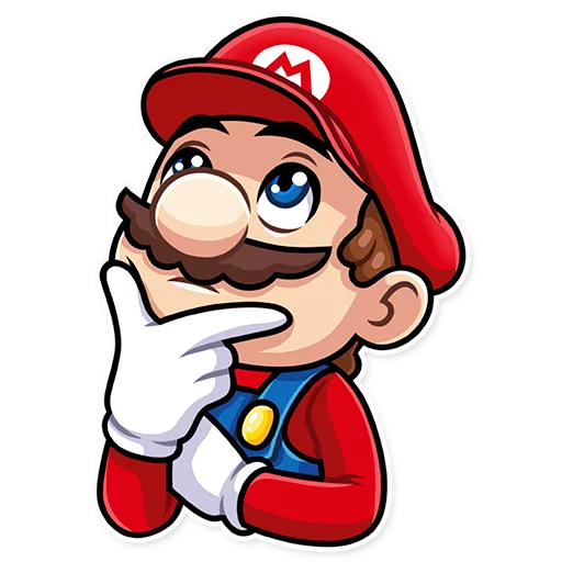 Sticker from the "It's-a Me, Mario!" sticker pack