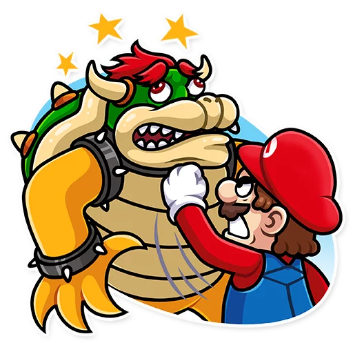 Sticker from the "It's-a Me, Mario!" sticker pack