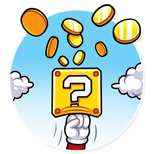 Sticker from the "It's-a Me, Mario!" sticker pack