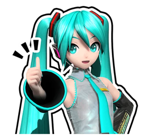 Sticker from the "Hatsune Miku: Project DIVA Future Tone" sticker pack