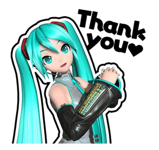 Sticker from the "Hatsune Miku: Project DIVA Future Tone" sticker pack