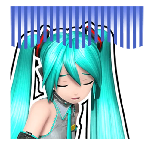 Sticker from the "Hatsune Miku: Project DIVA Future Tone" sticker pack